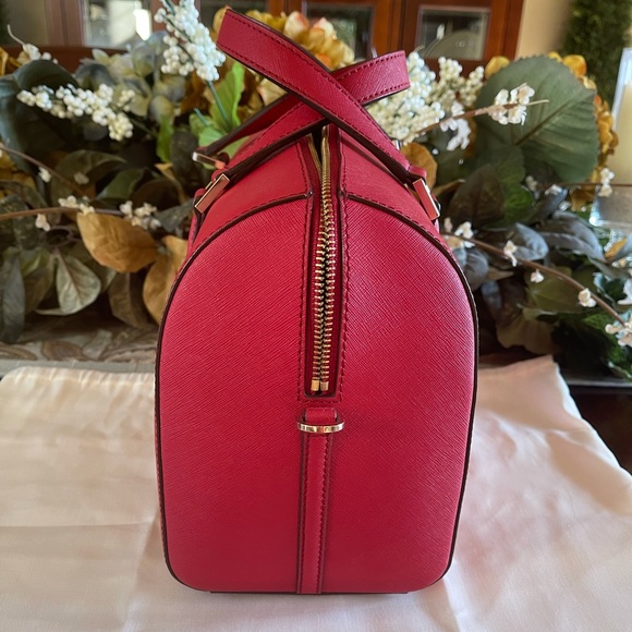 Red Kate Spade Duffle Satchel - Picture 2 of 4